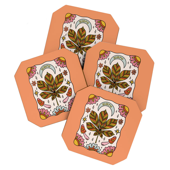 Scorpio Leaf Coaster Gallery Image 1