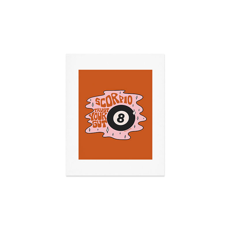 Scorpio Magic 8 Ball Art Print Gallery Image 1