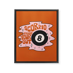 Scorpio Magic 8 Ball Framed Canvas Print Gallery Image 8