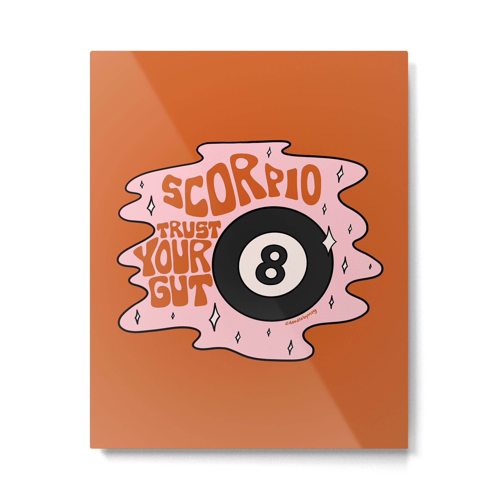 Scorpio Magic 8 Ball Metal Print Gallery Image 6
