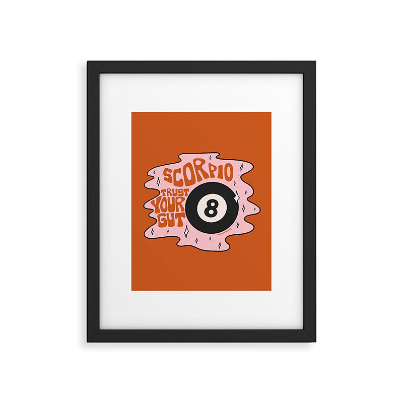 Scorpio Magic 8 Ball Framed Art Print Gallery Image 4