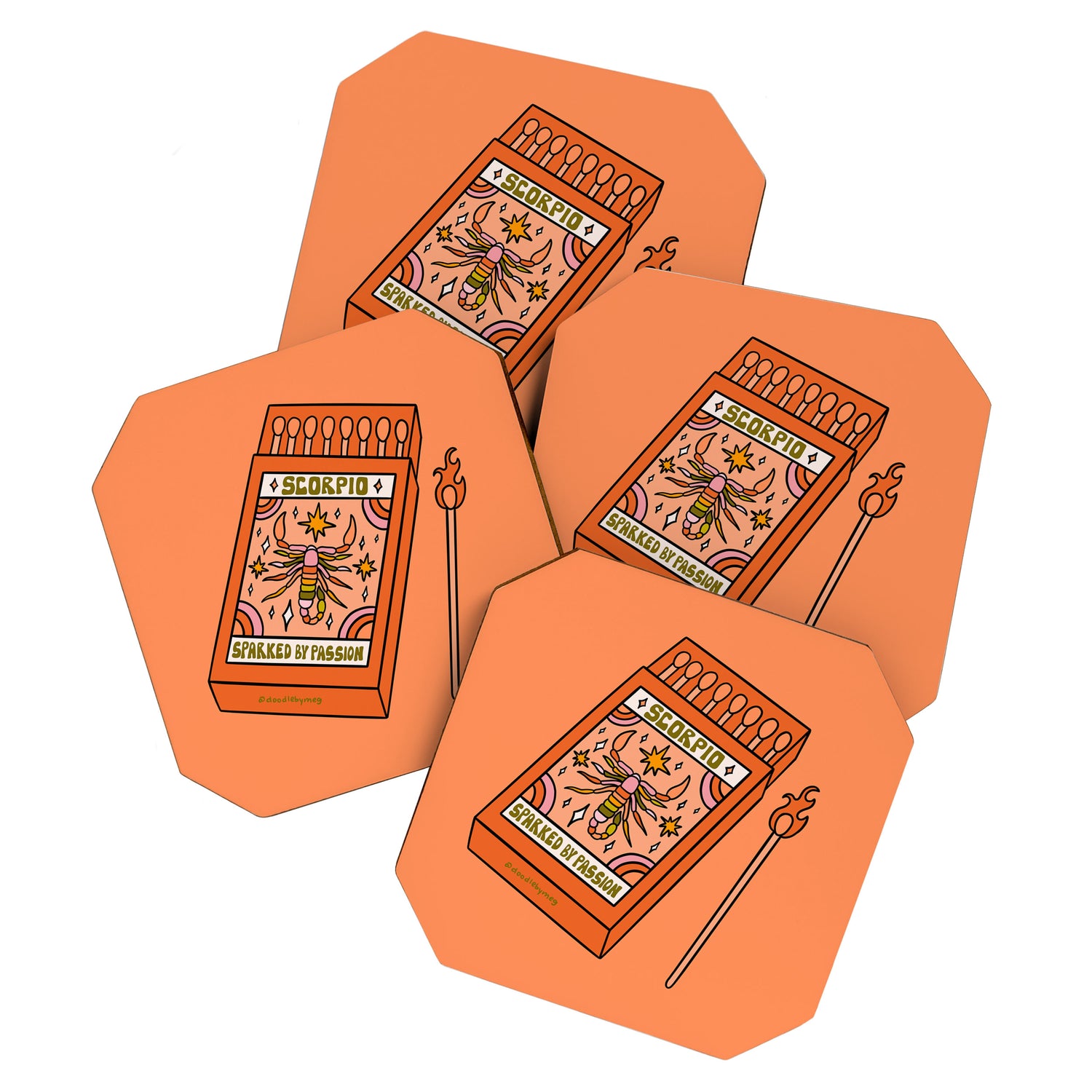 Scorpio Matchbox Coaster Gallery Image 1