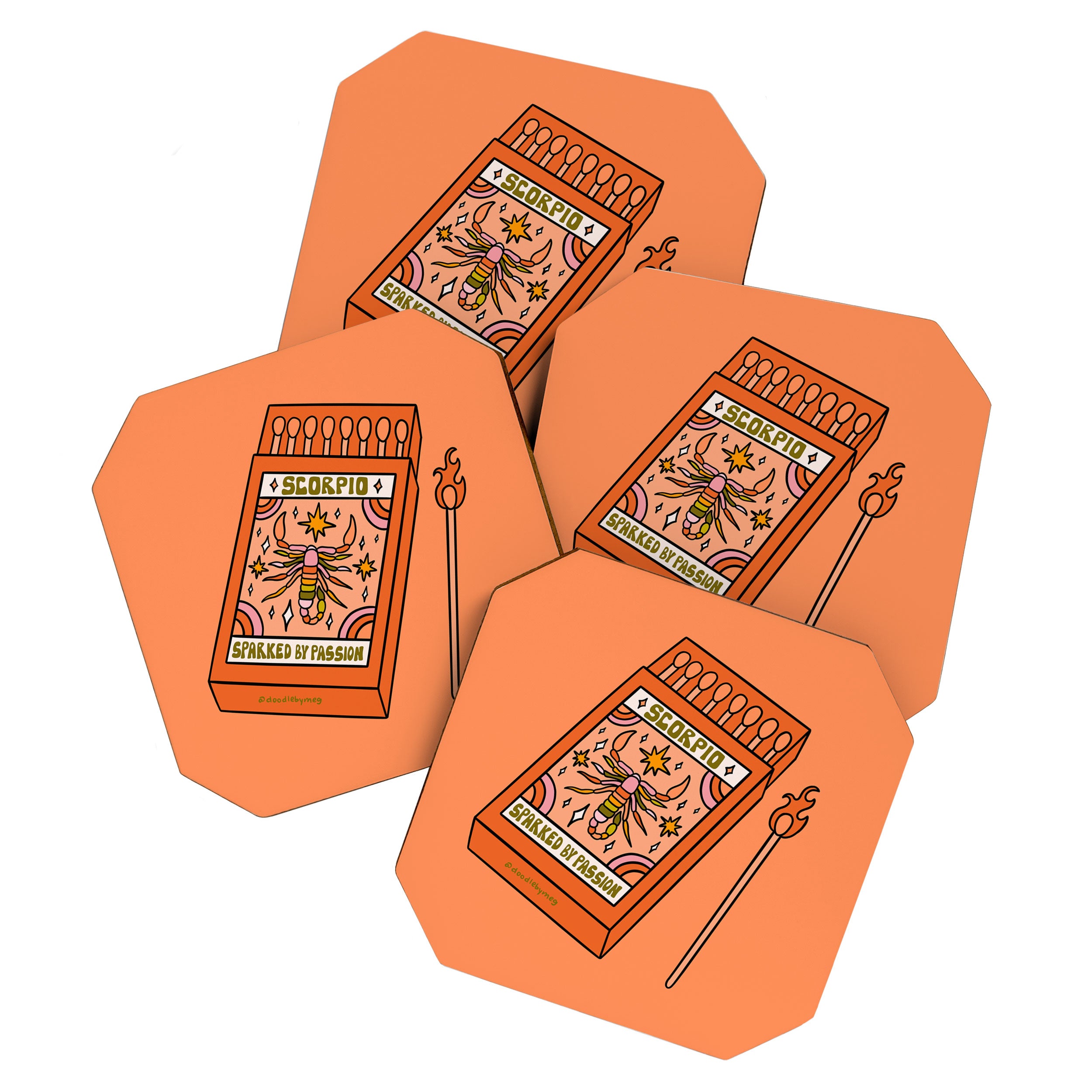 Scorpio Matchbox Coaster Gallery Image 1