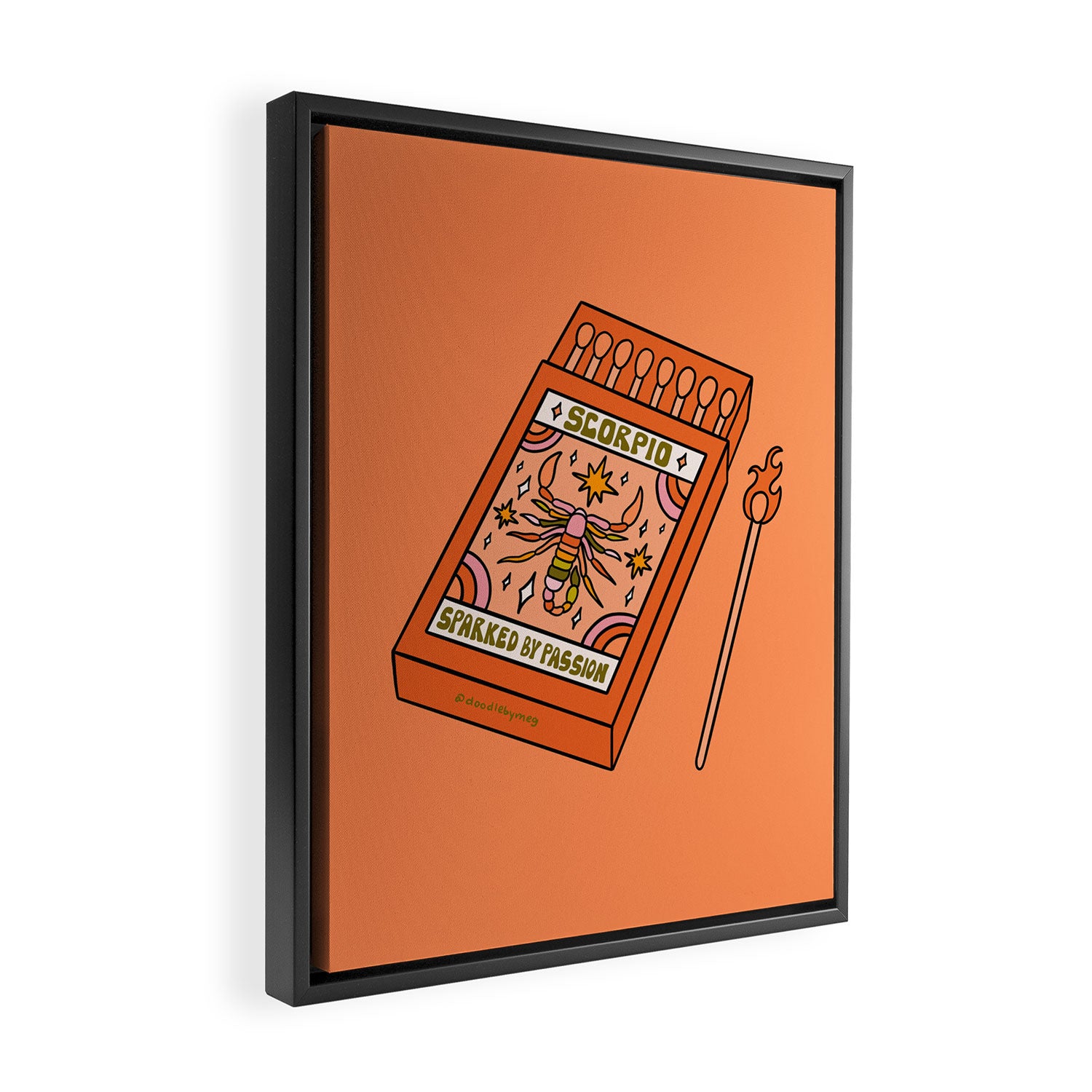 Scorpio Matchbox Framed Canvas Print Gallery Image 2