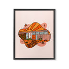 Scorpio Mid Century House Framed Canvas Print Gallery Image 8
