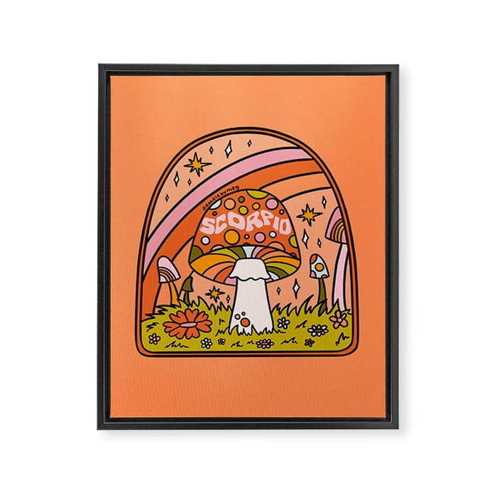 Scorpio Mushroom Framed Canvas Print Gallery Image 1