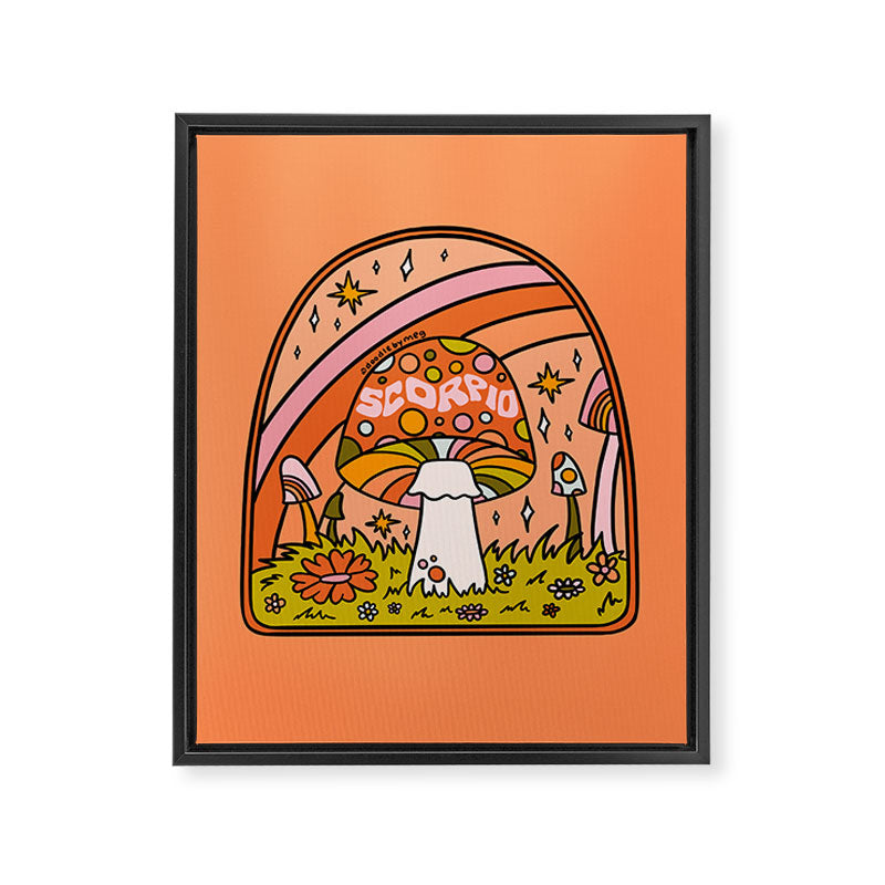 Scorpio Mushroom Framed Canvas Print Gallery Image 8