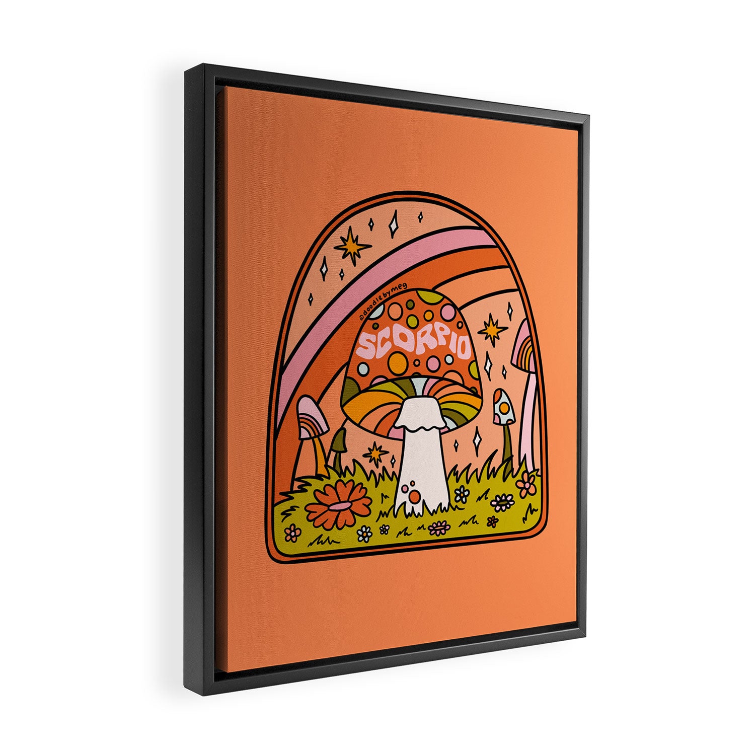 Scorpio Mushroom Framed Canvas Print Gallery Image 2