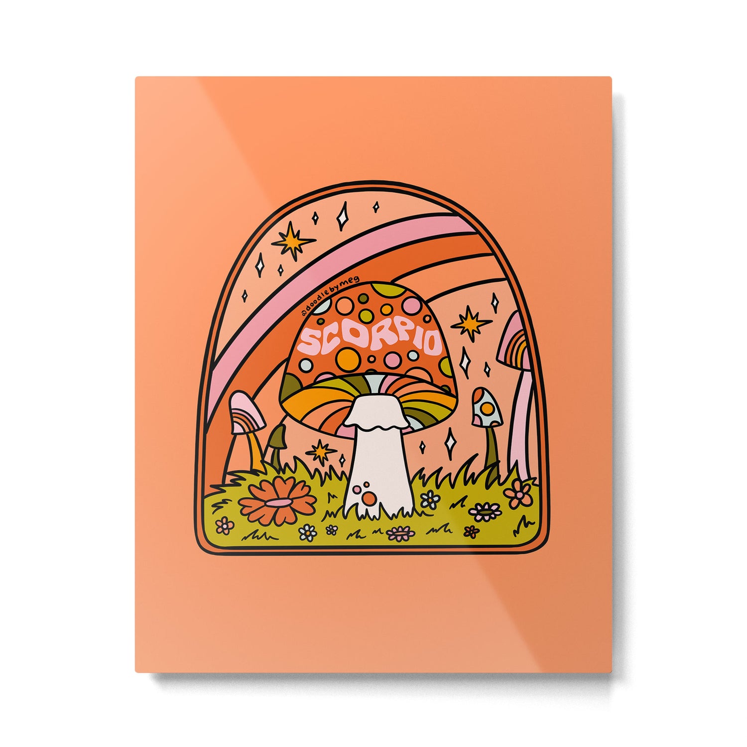 Scorpio Mushroom Metal Print Gallery Image 6