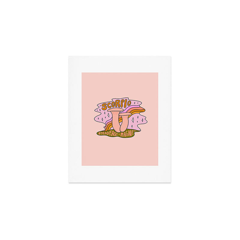 Scorpio Mushroom Art Print Gallery Image 1
