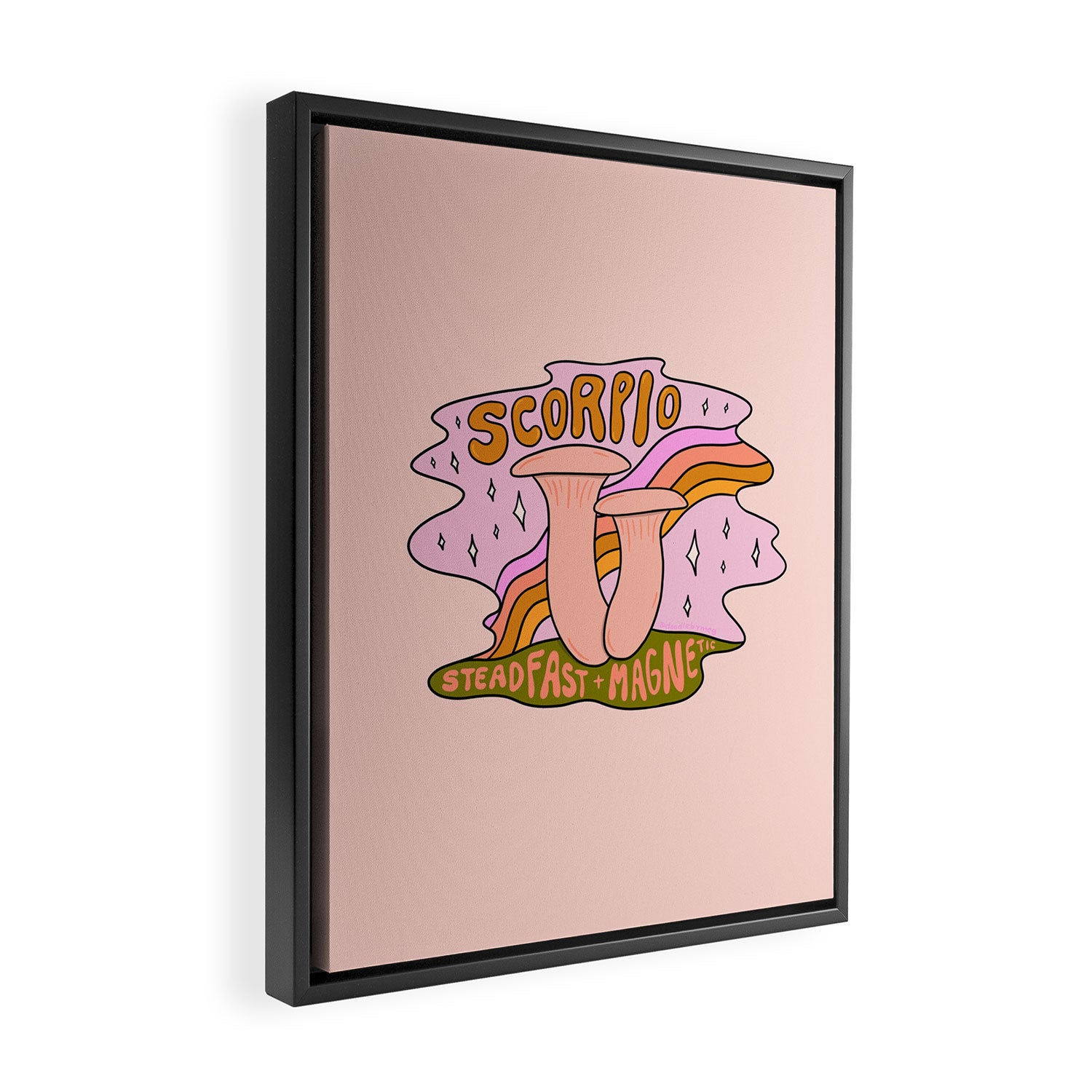 Scorpio Mushroom Framed Canvas Print Gallery Image 2
