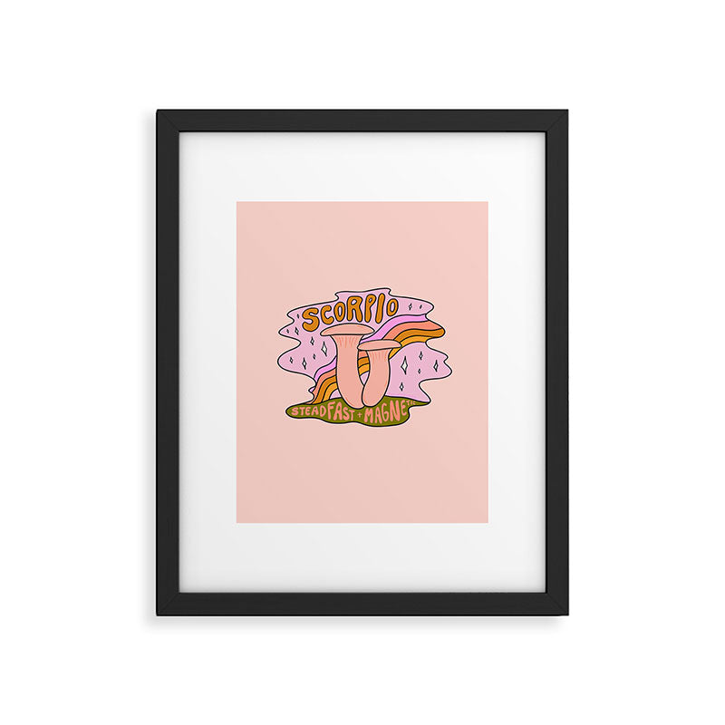 Scorpio Mushroom Framed Art Print Gallery Image 6
