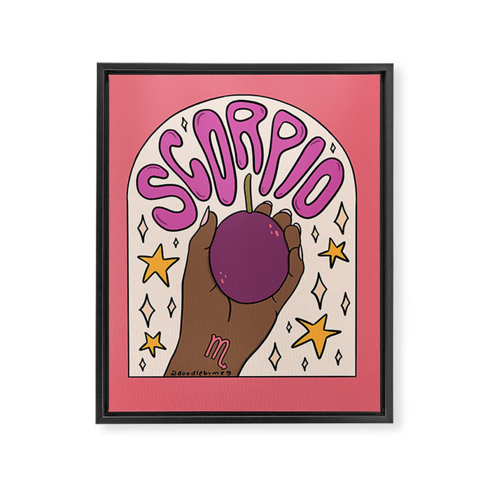 Scorpio Passion Fruit Framed Canvas Print Gallery Image 1