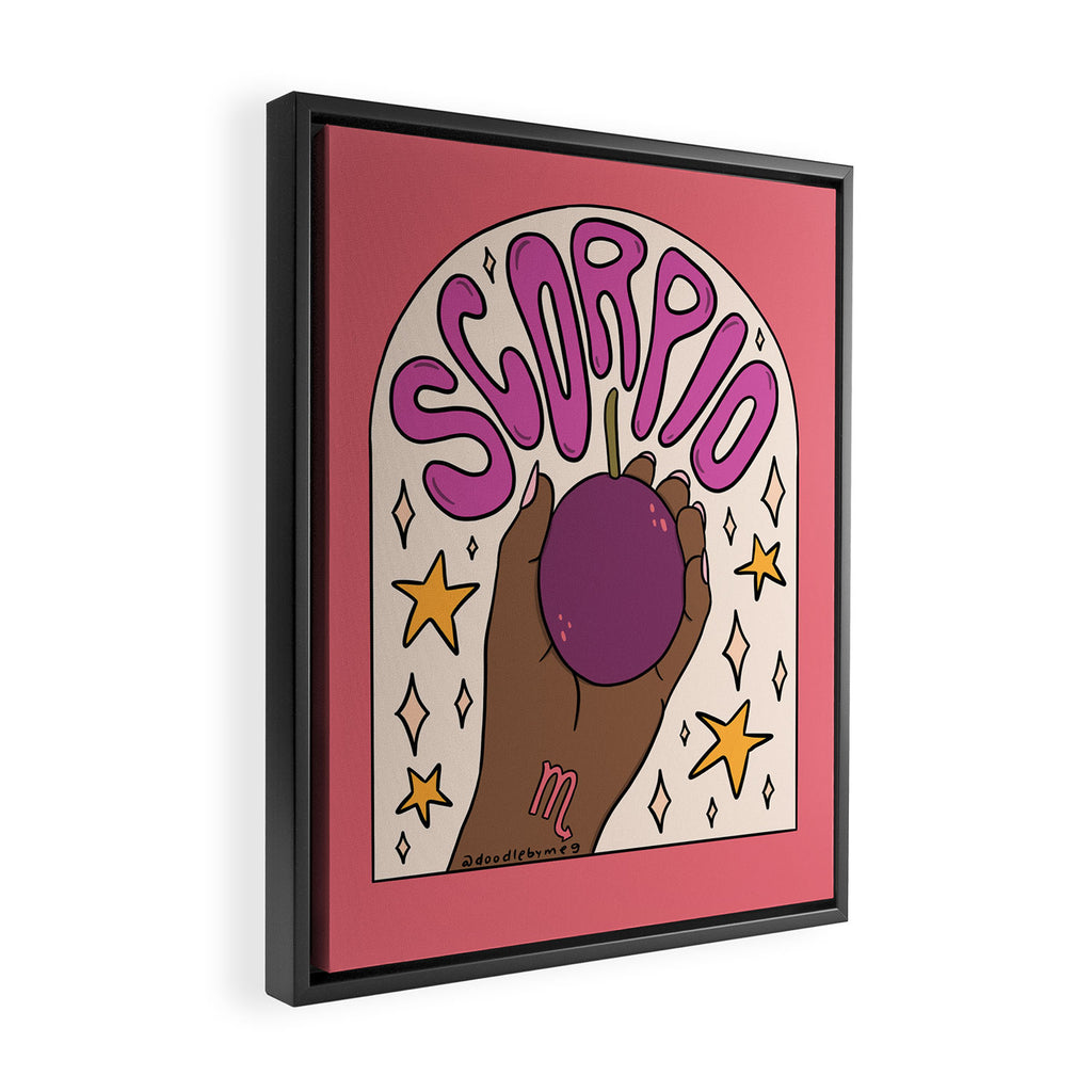 Scorpio Passion Fruit Framed Canvas Print Gallery Image 2