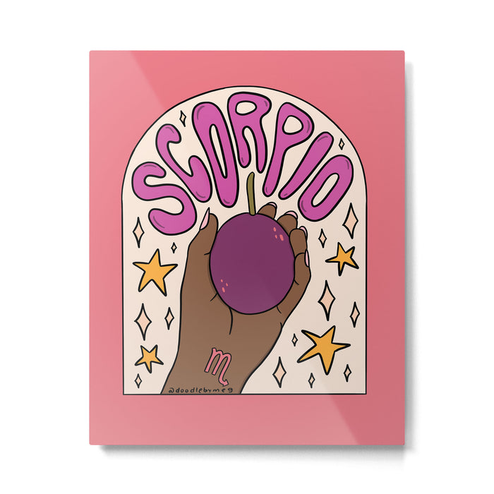 Scorpio Passion Fruit Metal Print Gallery Image 1