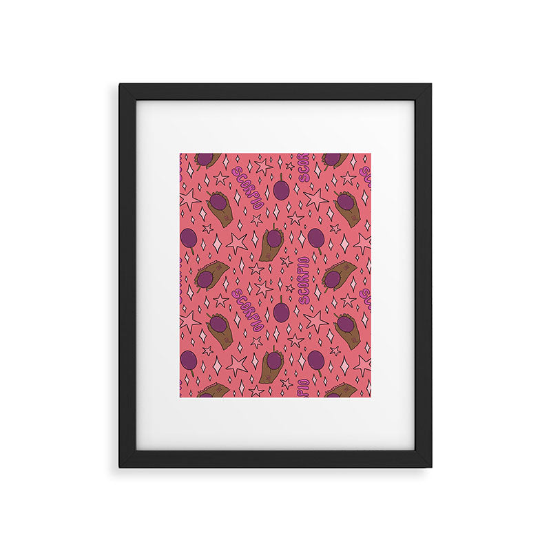 Scorpio Passionfruit Print Framed Art Print Gallery Image 6