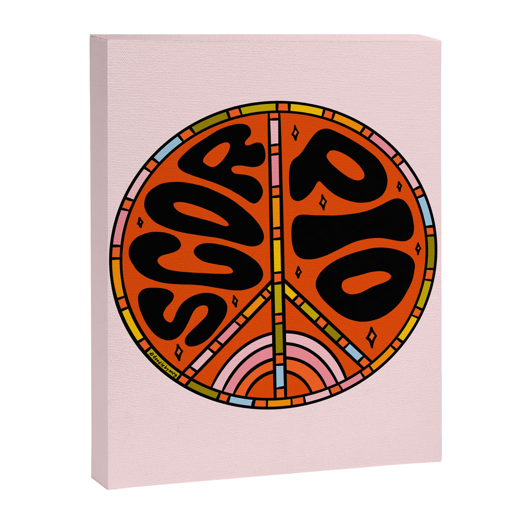 Scorpio Peace Sign Canvas Print Gallery Image 8