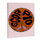 Scorpio Peace Sign Canvas Print Gallery Image 8