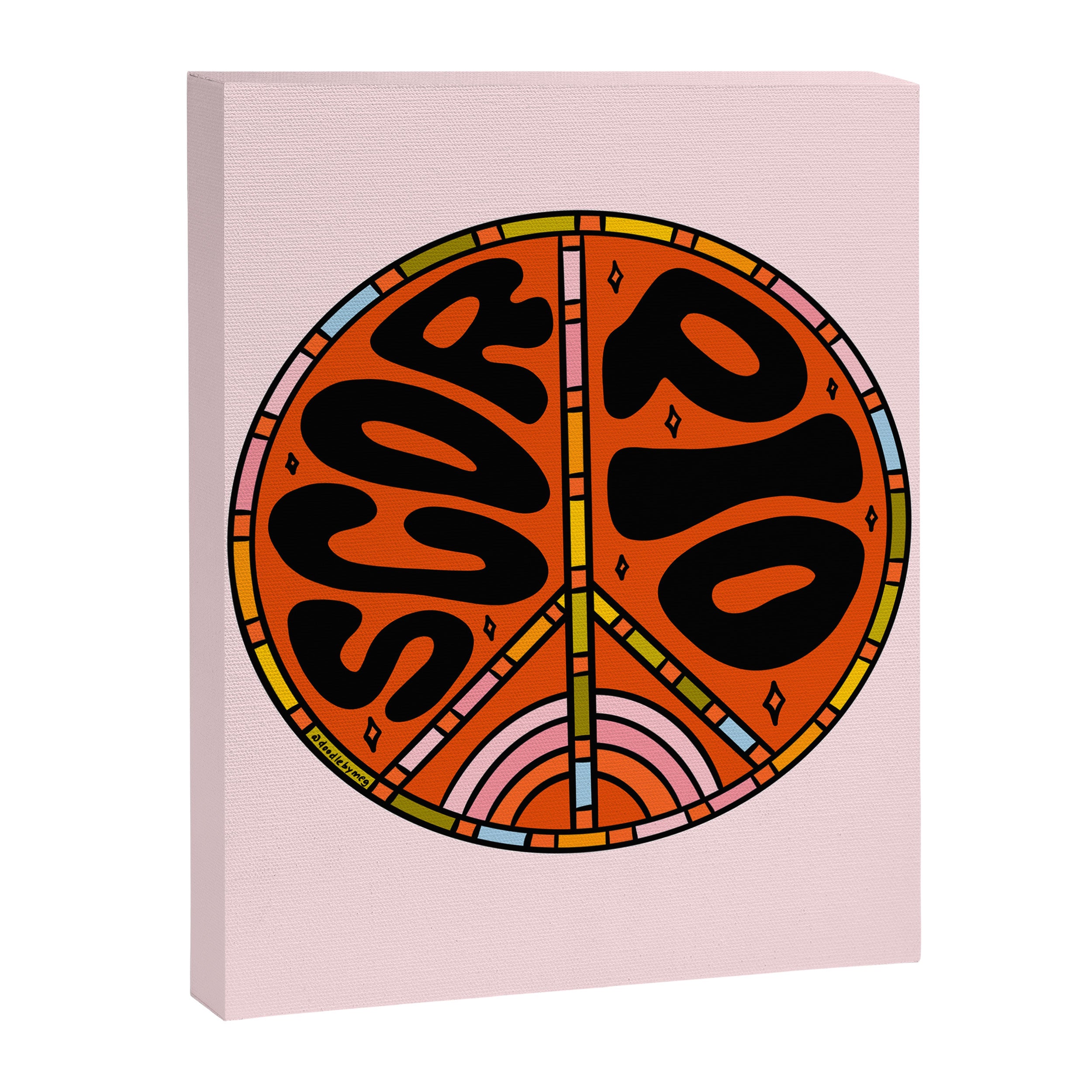 Scorpio Peace Sign Canvas Print Gallery Image 8
