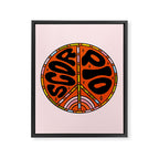 Scorpio Peace Sign Framed Canvas Print Gallery Image 8