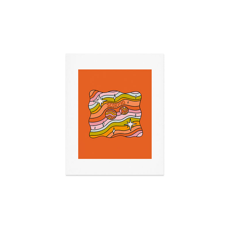 Scorpio Planet Art Print Gallery Image 1