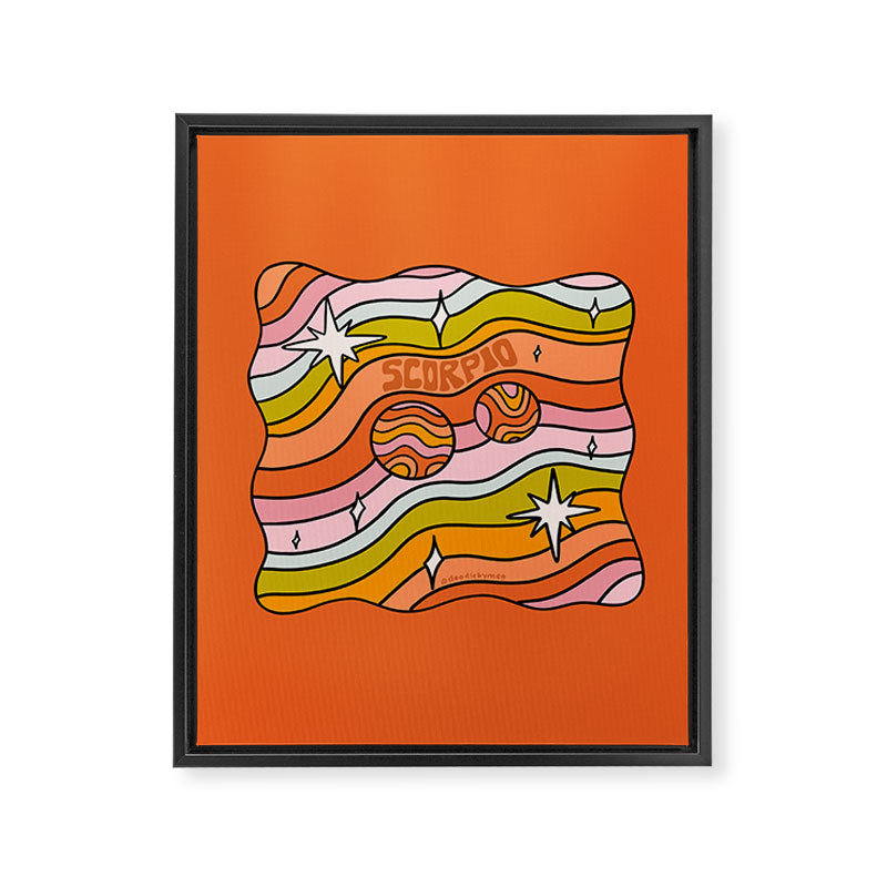 Scorpio Planet Framed Canvas Print Gallery Image 8