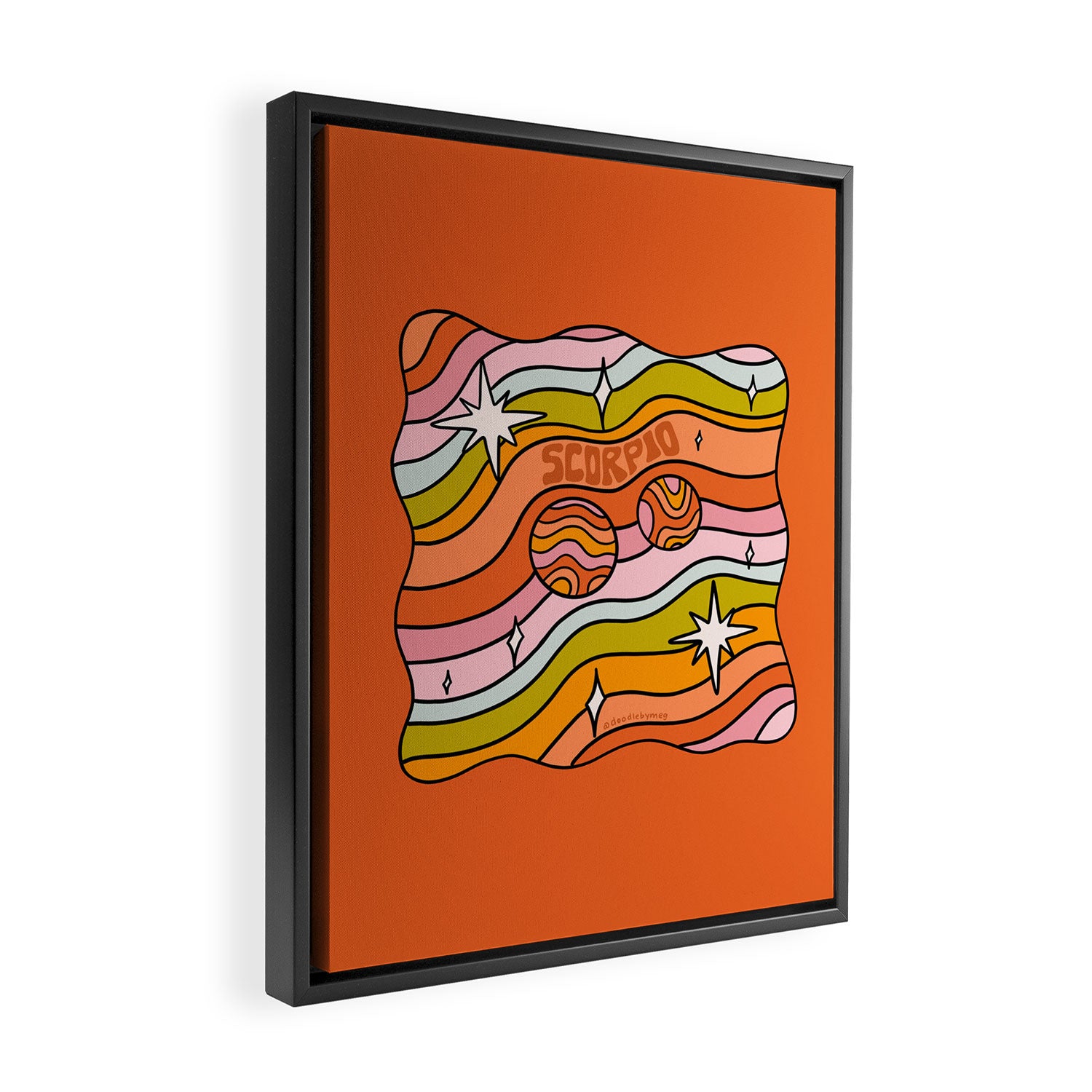 Scorpio Planet Framed Canvas Print Gallery Image 2