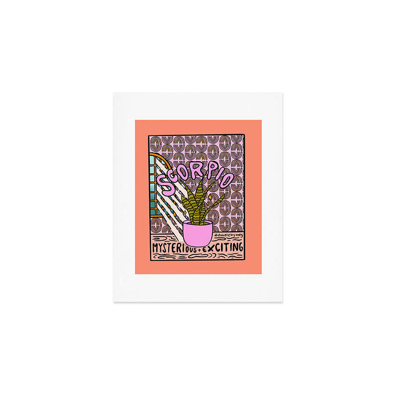 Scorpio Plant Art Print Gallery Image 1