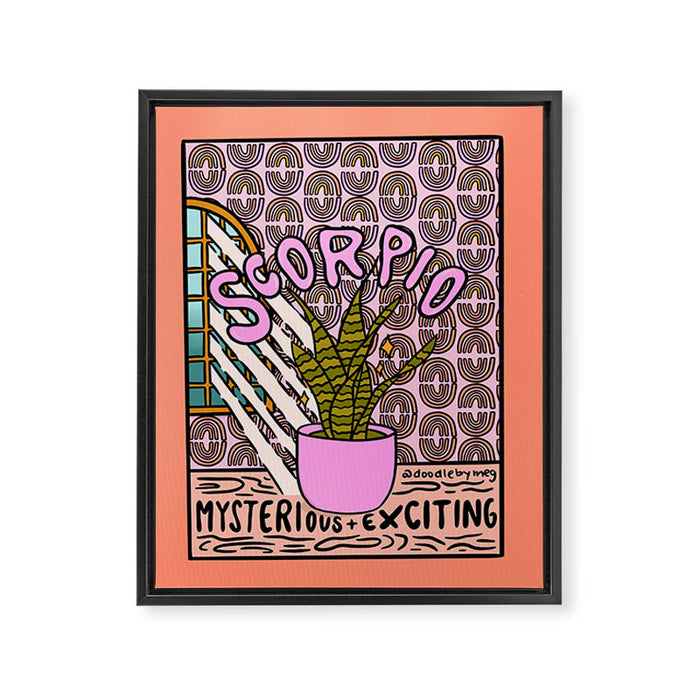 Scorpio Plant Framed Canvas Print Gallery Image 1