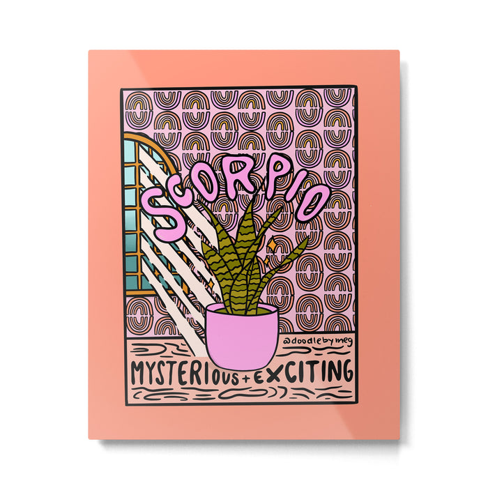 Scorpio Plant Metal Print Gallery Image 1
