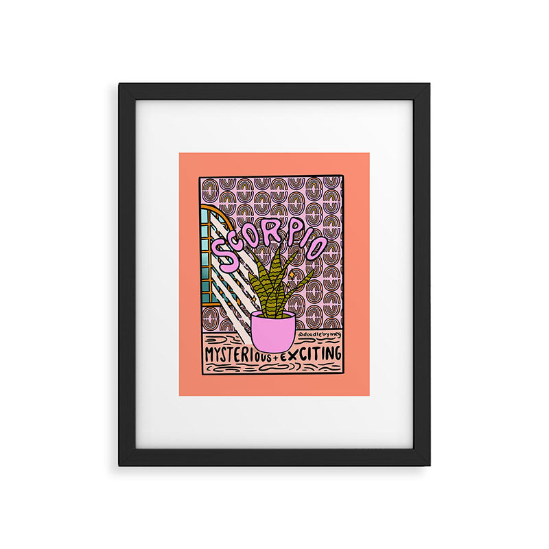 Scorpio Plant Framed Art Print Gallery Image 6