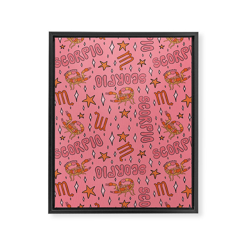 Scorpio Print Framed Canvas Print Gallery Image 8