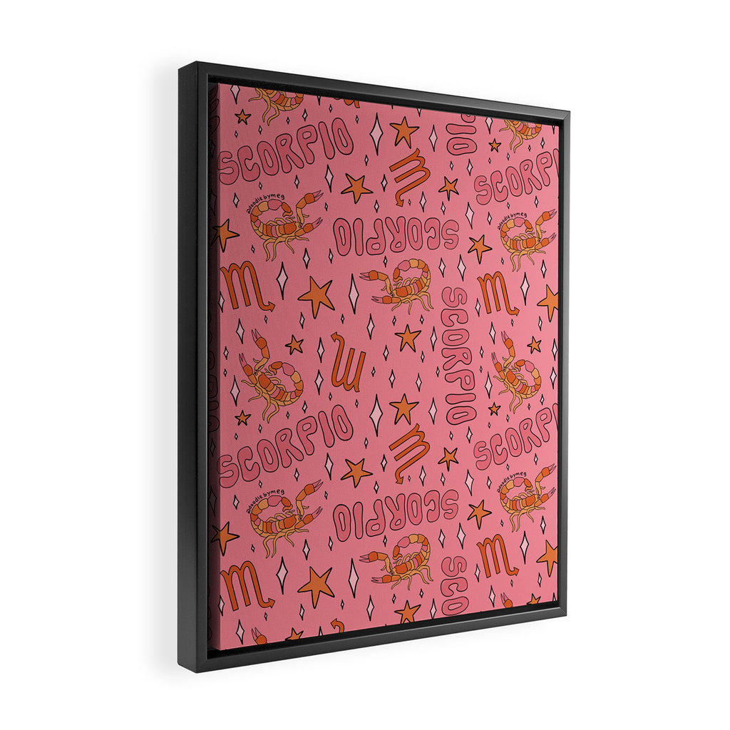 Scorpio Print Framed Canvas Print Gallery Image 2