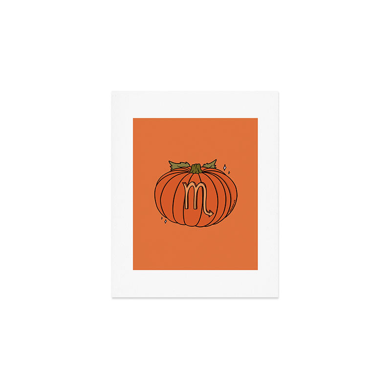 Scorpio Pumpkin Art Print Gallery Image 1