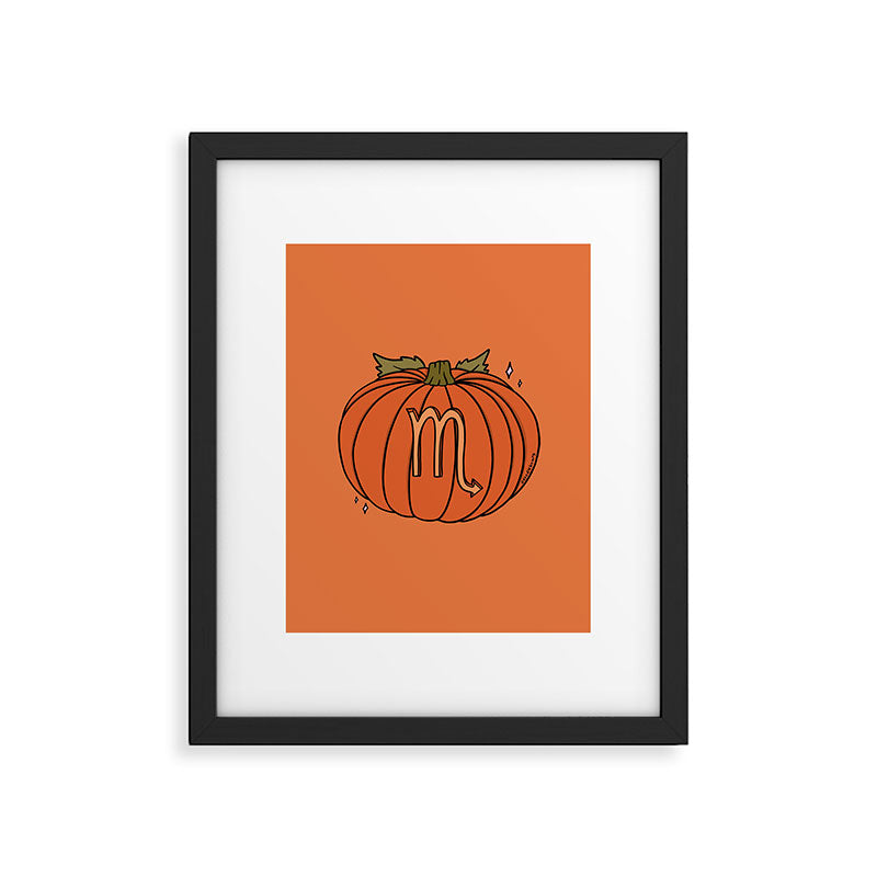 Scorpio Pumpkin Framed Art Print Gallery Image 6
