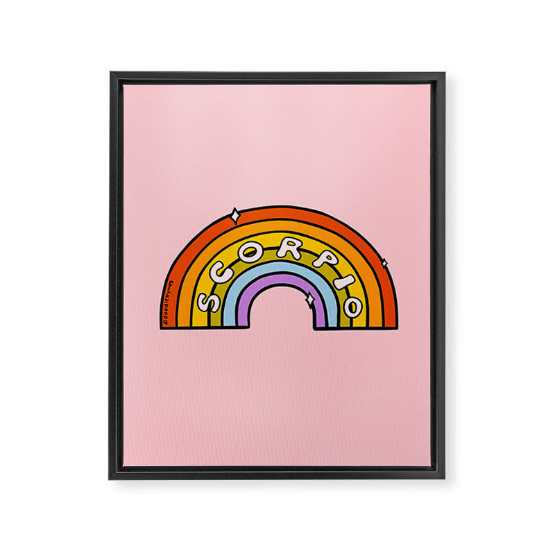 Scorpio Rainbow Framed Canvas Print Gallery Image 8