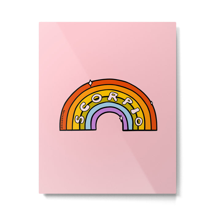 Scorpio Rainbow Metal Print Gallery Image 1