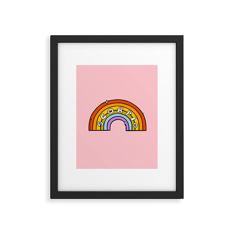 Scorpio Rainbow Framed Art Print Gallery Image 6