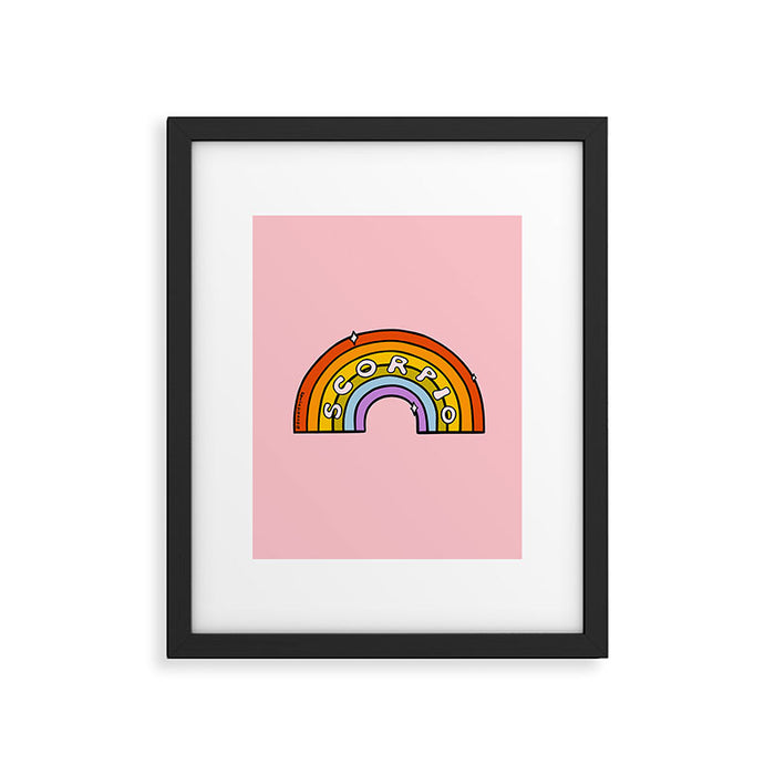 Scorpio Rainbow Framed Art Print Gallery Image 1