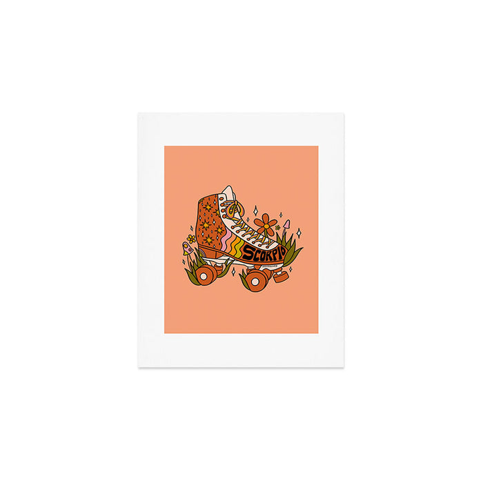 Scorpio Roller Skate Art Print Gallery Image 1