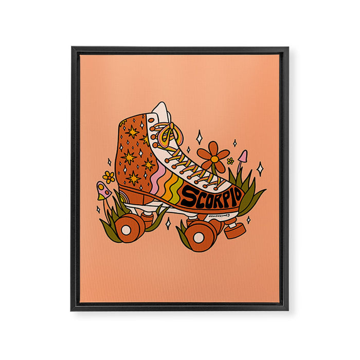 Scorpio Roller Skate Framed Canvas Print Gallery Image 1