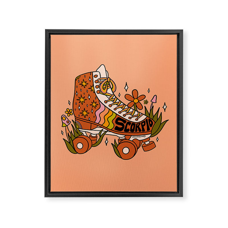 Scorpio Roller Skate Framed Canvas Print Gallery Image 8