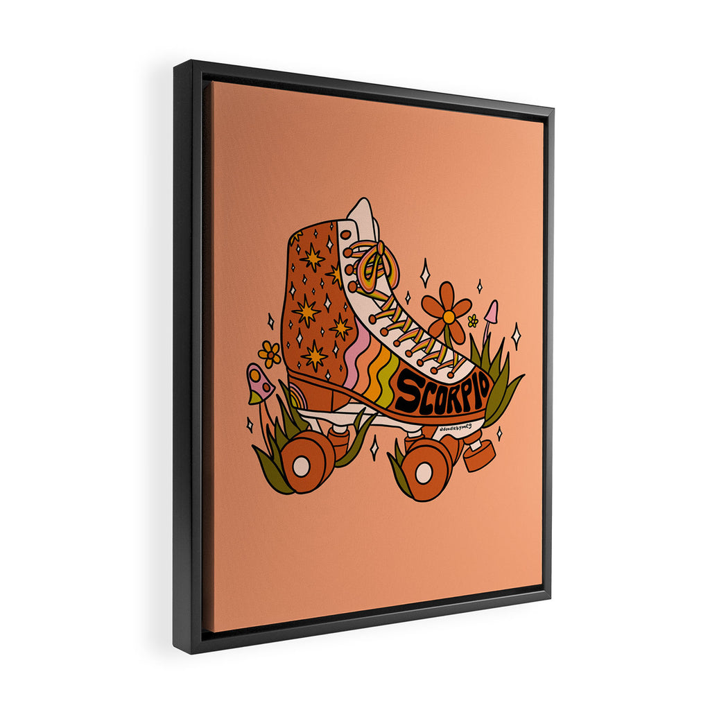 Scorpio Roller Skate Framed Canvas Print Gallery Image 2