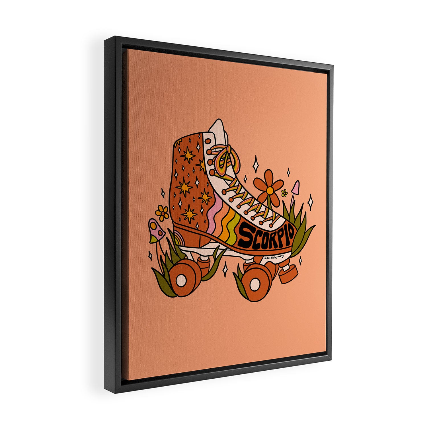 Scorpio Roller Skate Framed Canvas Print Gallery Image 2