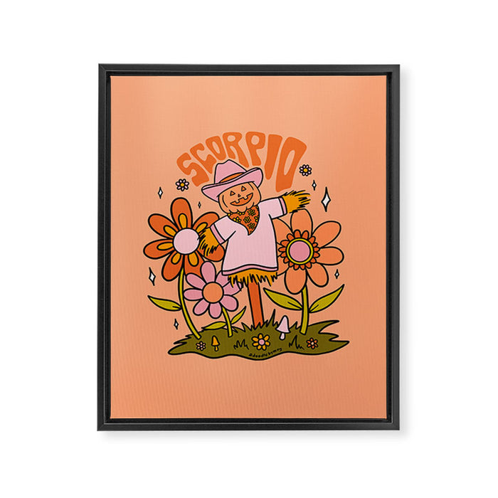 Scorpio Scarecrow Framed Canvas Print Gallery Image 1