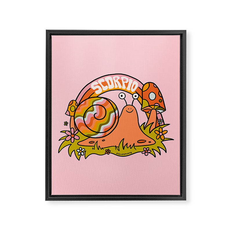Scorpio Snail Framed Canvas Print Gallery Image 8