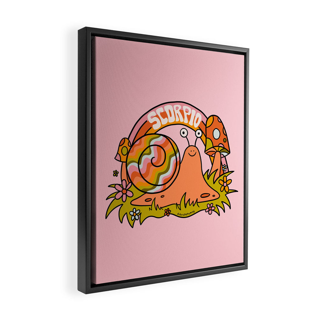 Scorpio Snail Framed Canvas Print Gallery Image 2