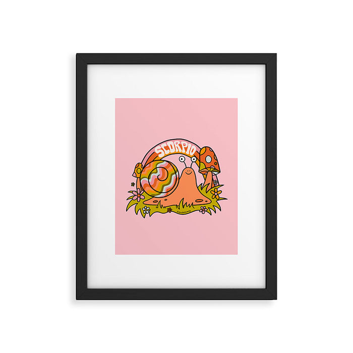 Scorpio Snail Framed Art Print Gallery Image 1