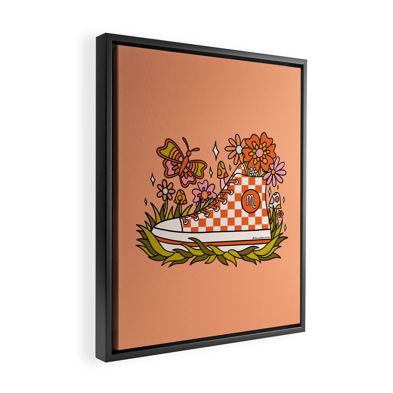 Scorpio Sneaker Framed Canvas Print Gallery Image 2