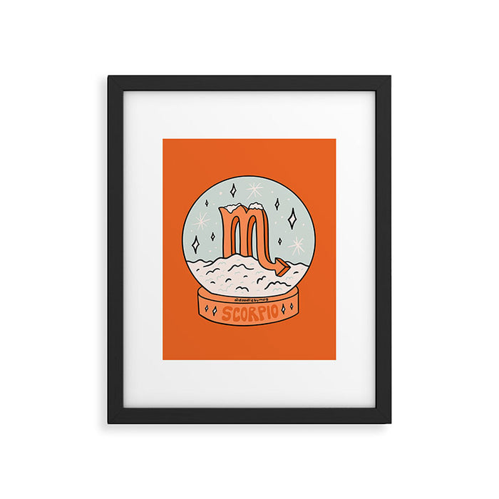 Scorpio Snow Globe Framed Art Print Gallery Image 1